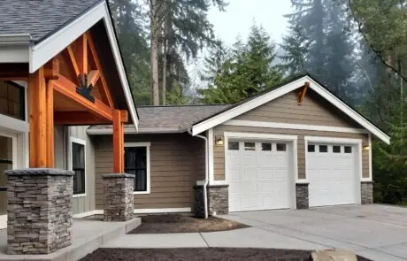 Aspen – Tacoma – Exterior - Inspire Homes Modern suburban home with attached double garage - Tacoma Home Builder - Aspen Home Plan