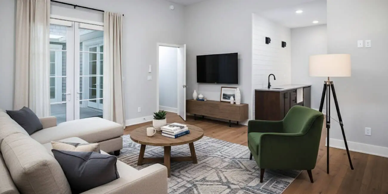 Custom Inspire Homes Paint Colors 1 - Inspire Homes Modern living room with cozy furniture and decor
