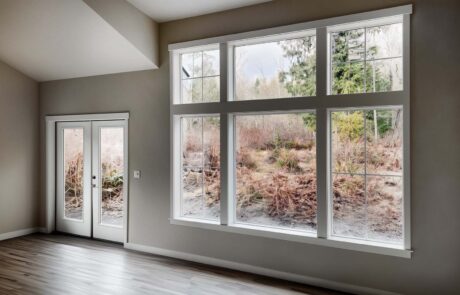 Inspire Homes Langley Traditional Living Room Spacious living room with large scenic windows