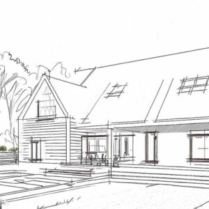 custom barndo home builder sketch