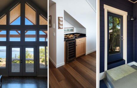 Inspire White Oak Details Modern home interiors with large windows and doors