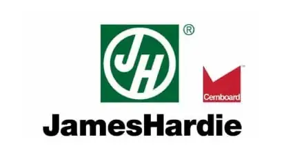 James Hardie Cemboard building materials company logo