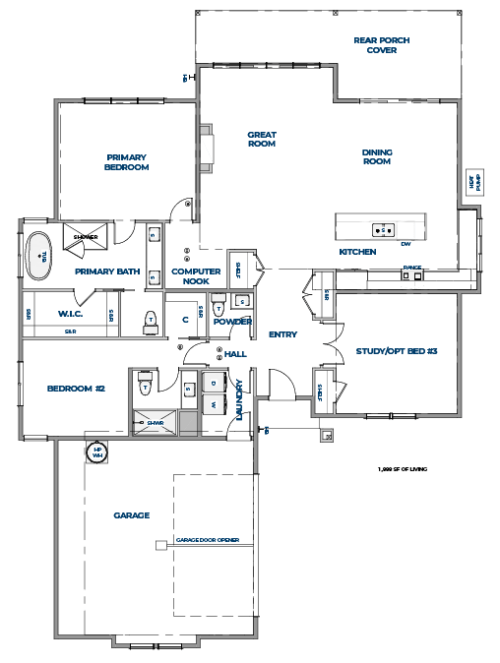 Lot 13 – Langley Modern – Floor Plan 2 - Inspire Homes