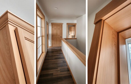 Woodwork Gerrisen Modern interior featuring wooden doors and moldings.